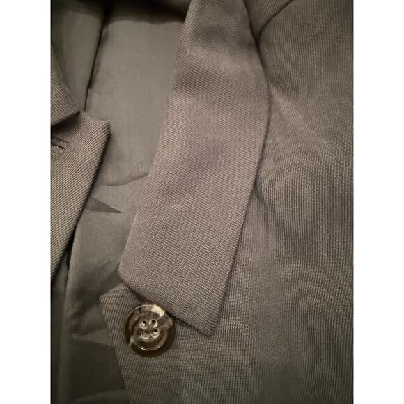 Vintage Women's Banana Republic Gray 100% Silk Button Front Jacket Size 4 - Picture 10 of 13